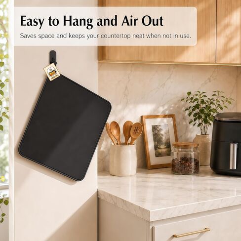 Sliding Mat for Cosori 9-in-1 TurboBlaze Air Fryer, Smooth Glide with Anti-Slip Base, with Hanging Strap, Clean Easily, Protects Kitchen Countertop, Sturdy Mat for Cosori Air Fryer Accessories in Kuwait