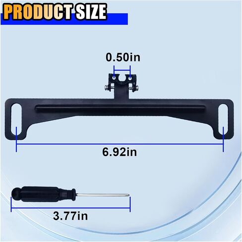 KITUREK Reverse Rear Camera License Plate Bracket, Rearview Camera Mount in Kuwait