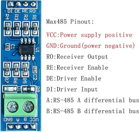 5PCS MAX485 RS485 to TTL Transceiver Module TTL UART Serial to RS-485 in Kuwait