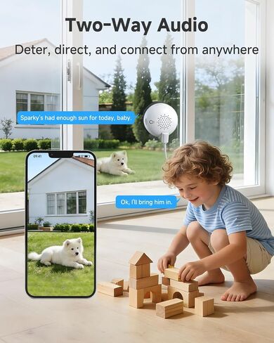 Noorio 4MP 2K Window Security Camera, Anti-Glare, AI Alerts, 24/7 Recording in Kuwait