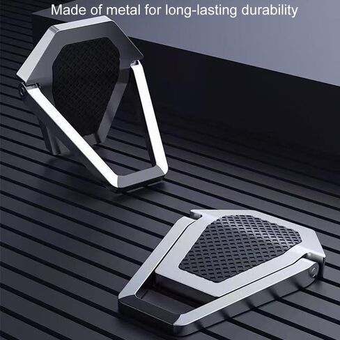Portable Laptop Stand for Desk, Mini Foldable Laptop Riser,Anti-Slip Alloy Keyboard Stands Riser, Computer Stand Compatible with MacBook Air/Pro/Dell/HP/Lenovo/11''-17''Laptops and Keyboards (Silver) in Kuwait