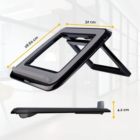 Fellowes I-Spire Series Portable Laptop Stand for Desk, Black in Kuwait