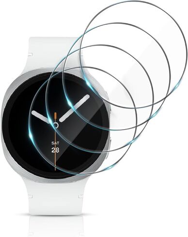 4 Pack Screen Protectors for Samsung Galaxy Watch 8/7/6/5/4/FE 40mm,Bubble Free Tempered Glass Screen Protector for Galaxy Watch 8/7/6/5/4/FE 40mm,Anti scratch in Kuwait