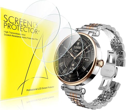 Screen Protector Compatible for TOZO S8 1.32 Inches Smart Watch, (3 Pack) 9H Tempered Glass Film Compatible for Compatible for TOZO S8 1.32" Inches Smartwatch in Kuwait