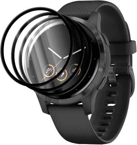 Compatible with Garmin Vivoactive 4 Screen Protector, 3D Anti-Scratch HD Clear Tempered Glass for Garmin Vivoactive 4 40mm 45mm Smart Watch (45mm) in Kuwait