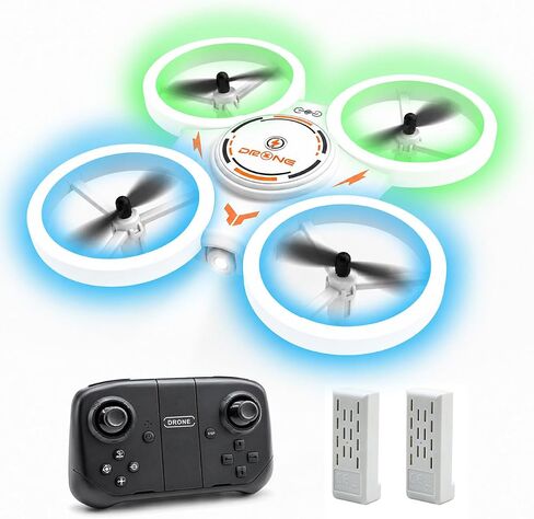Drone for Kids LED Light RC Quadcopter Propeller Full Protect Easy to Fly in Kuwait
