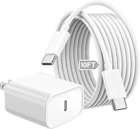 Air-Pods Pro 3 Fast Charger,AirPod Charger Fast Charging USB C Wall Chargers Block Plug&Type C to C Cable Cord for AirPod Pro 3rd/2nd,Air-Pods 4,AirPod Max 2(2026),iPhone 17 Pro Max/Air/16/15 in Kuwait