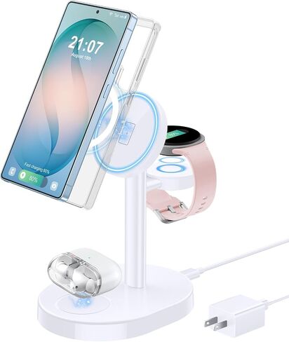 Hevanto 3 in 1 Wireless Charger for Samsung Galaxy, 15W MagSafe Charging in Kuwait