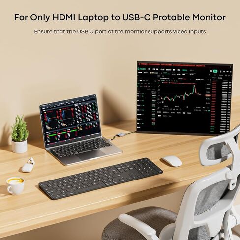 UANTIN HDMI to USB-C Adapter, 4K@60Hz for AR Glasses & Monitor in Kuwait