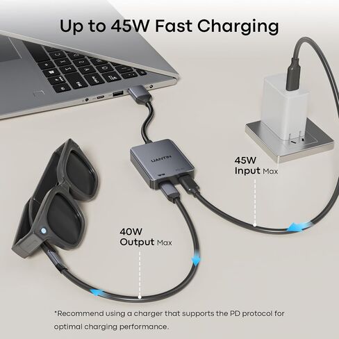 UANTIN HDMI to USB-C Adapter, 4K@60Hz for AR Glasses & Monitor in Kuwait
