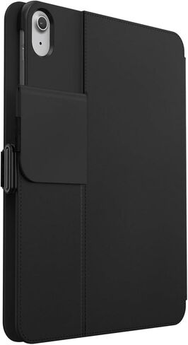Speck Balance Folio Case for iPad 11" (A16, 2025) & 10.9" 10th Gen (2022) – Drop & Camera Protection, Slim Multi Range Stand, Apple Pencil Holder - Black/Black/White in Kuwait