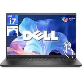 Dell 15.6 Touchscreen Business Laptop, Intel Core i7-1355U 10-Core Processor, 8GB DDR5 RAM, 256GB PCIe SSD, Windows 11 Pro, 15.6" FHD Touch Display, Intel UHD Graphics, Wi-Fi 6, Type-C, Black in Kuwait