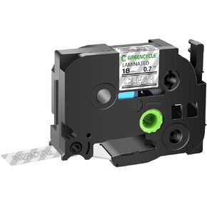 GREENCYCLE TZe-155 White on Clear Label Tape Compatible for Brother P-Touch Label Maker TZe TZ Tape TZe-155 TZ-155 24mm 0.94 Laminated Clear for PT-D600 D610BT P700 P750W, 3 Pack in Kuwait