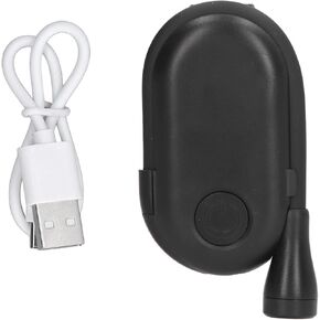 USB Rechargeable Reading Light, Adjustable Brightness Night Reading Light, 3 Colour Levels for Travelers, PVC Black, 1 Piece (White) in Kuwait