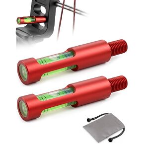 Berger Hole Bow Level – Aluminum Bow Leveling Kit Archery Tool for Compound Bow Sight, Arrow Rest & D-Loop Tuning, Lightweight Screw-in Bow Maintenance Accessory with Storage Pouch in Saudi Arabia