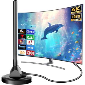 Indoor Antenna for Smart TV,HD Antenna with Strong Magnetic Base in Kuwait