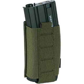Molle Magazine Pouch Elastic Insert 5.56/7.62mm M4 AK AR Magazine Holder，Back Side with Laser-Cut Hardshell PP Plate Open Top for Tactical Webbing and Belts in Kuwait