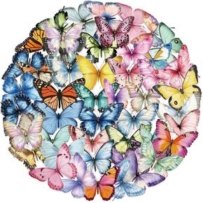 50PCS Butterfly Stickers PET Transparent Stickers Nature Decals Waterproof Decorative Decals for Scrapbook DIY Crafts Album Bullet Journal Planner Water Bottles Phone Cases Laptops (Butterfly) in Kuwait