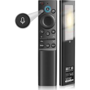 Replacement Solar Voice Remote for Samsung TVs: Compatible with Frame/Neo QLED 4K/8K UHD Smart TVs (VG-TM2180ES/ZA), 3 App Shortcuts & Solar Charging BN59-01357A（Shadow-Black） in Kuwait