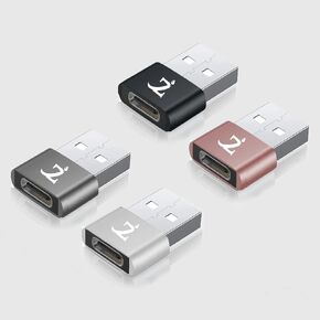 USB-C 3.0 to USB [4Pack] Male Quick 25W Adapter Compatible with Samsung Galaxy Tab S10 Lite Fast Charging, Sync Devices Keyboard, Mouse, gamepads, Drives, Cards in Kuwait