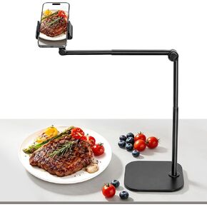 MACEVIA Overhead Phone Stand for Recording,Tabletop Cooking Tripod for Desk in Saudi Arabia