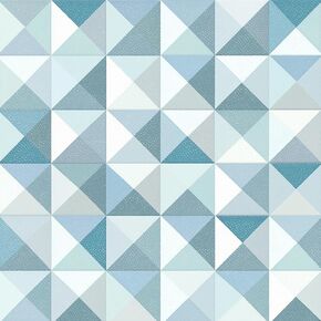 HOMETITUTE Colorful Geometric Diamond 12x12 Inch Peel Stick Vinyl Tile in Kuwait