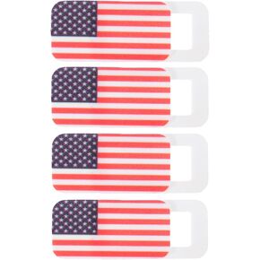 4 Pcs Webcam Sliding Cover with American Flag Pattern in Kuwait