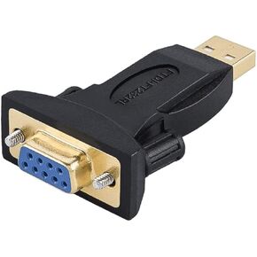 CableCreation USB to RS232 Adapter with FTDI Chipset, USB 2.0 Male to RS232 Female DB9 Serial Converter for Cashier Register, Modem, Scanner, Industriual Machinery, CNC and Above,Black in Kuwait