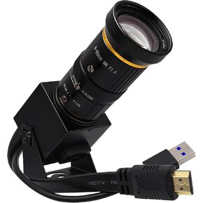 SVPRO 4K 60fps USB Camera with 2.8-12mm Manual Zoom Lens, HDMI/USB3.0 Dual Output, H.264/MJPEG, 4X Optical Zoom Webcam for PC, Mac, Raspberry Pi, Live Streaming, Video Conferencing, TV Monitor in Saudi Arabia