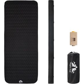 Night Cat Inflatable Sleeping Pad: Built in Electric Pump 4" Thick Foam Black Camping Sleeping Pads for Travel Car Camping in Kuwait