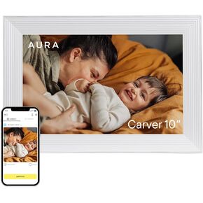 Aura HD Digital Picture Frame | Carver: The Best Frame for Gifting (Black, 10") in Saudi Arabia