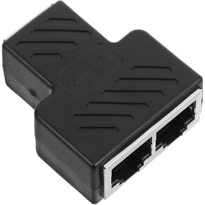 Ethernet Splitter Adapter Dual Ports Signal Transmission Construction Connect Multiple Devices for Networking in Kuwait