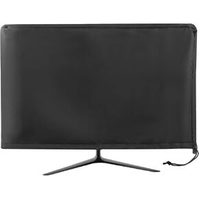 Monitor Dust Cover Heavy Duty Anti-tear Full Body Protective Case Universal for 23-24" Computer LED LCD Screen Wih Adjustable Bottom Tight Rope Black -23Wx16Hx2.3D in in Saudi Arabia