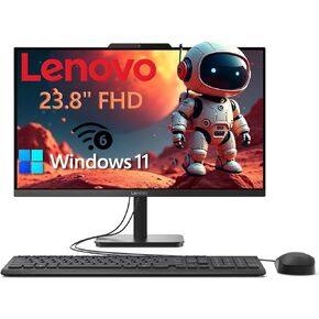 Lenovo 23.8" Intel 4-Core 8GB 256GB SSD All-in-One Desktop Computer in Kuwait