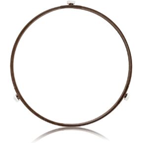 Microwave Turntable Ring Replacement with Wheel Roller Ring Outer Diameter Spinner Support for Glass Plate, Durable Microwave Oven Parts Tray Support Holder (Brown,8.74" Ring,15mm Roller) in Saudi Arabia