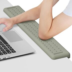Leolee L-Shaped Desk Long Wrist Rest Elbow 60CM, Grey Arm Rest for Desk in Kuwait