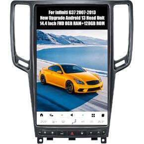 AuCar 14.4 Inch Touch Screen Android 13 Car Radio for Infiniti G37 2007-2013 Head Unit Wireless Carplay Android Auto GPS Navigation Stereo Multimedia Player 8GB RAM 128GB ROM, Black in Kuwait