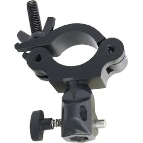 Kupo Slim Type Half Coupler, Low Profile Professional Rigging Clamp with Baby Receiver for Truss and Pipe Mounting in Lighting and Production Systems - Black (KG814211) in Kuwait