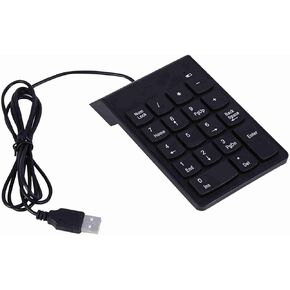 USB Numeric Keypad Mini Spill Resistant Numeric Keypad for ABS Laptop Users/Black/1pc in Kuwait