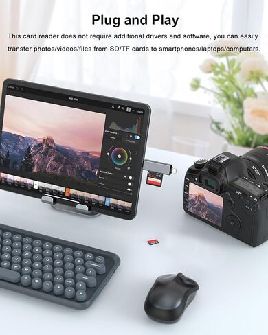 AreMe SD Card Reader for iPhone, USB C to Micro SD Card Adapter in Kuwait