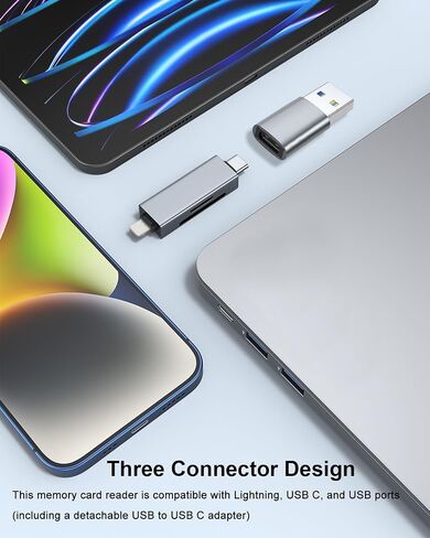 AreMe SD Card Reader for iPhone, USB C to Micro SD Card Adapter in Kuwait