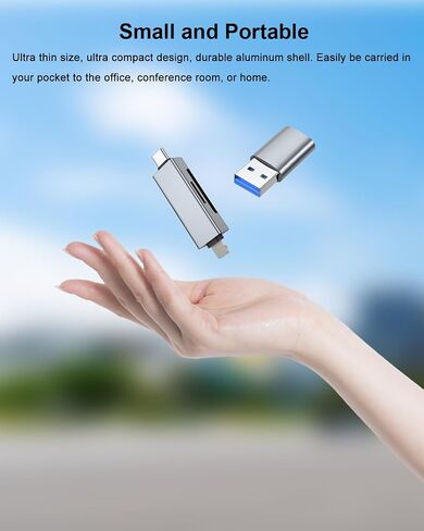 AreMe SD Card Reader for iPhone, USB C to Micro SD Card Adapter in Kuwait