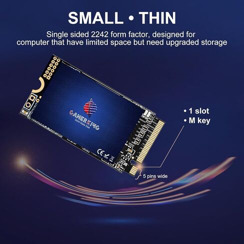 GAMERKING SSD 128GB M.2 2242 NVMe PCIe Gen3.0x4 22x42mm in Kuwait