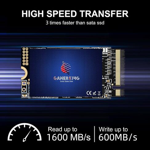 GAMERKING SSD 128GB M.2 2242 NVMe PCIe Gen3.0x4 22x42mm in Kuwait