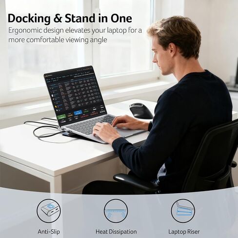 Acer Docking Station 3 Monitors, Laptop Docking Station Stand with 2HDMI+DP in Kuwait