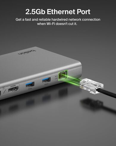 Belkin 140W Thunderbolt™ 5 Dock, 14-in-1 Docking Station, 4K@144Hz Display in Kuwait