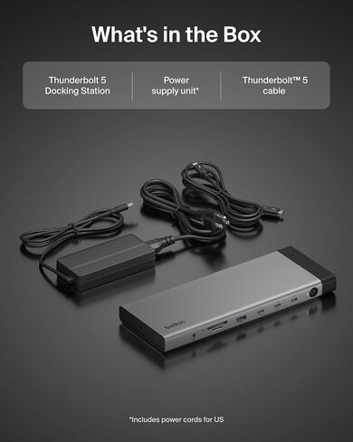 Belkin 140W Thunderbolt™ 5 Dock, 14-in-1 Docking Station, 4K@144Hz Display in Kuwait
