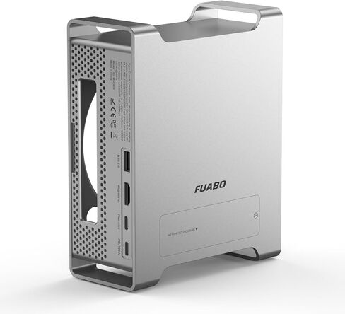 Docking Station Case for Mac mini M4/M4 Pro, NVMe SSD Enclosure Expands Internal Storage Up to 8TB, USB-C 10Gbps, 4K HDMI, SD/TF Card Reader, USB 3.2 Hub, Aluminum Stand in Kuwait