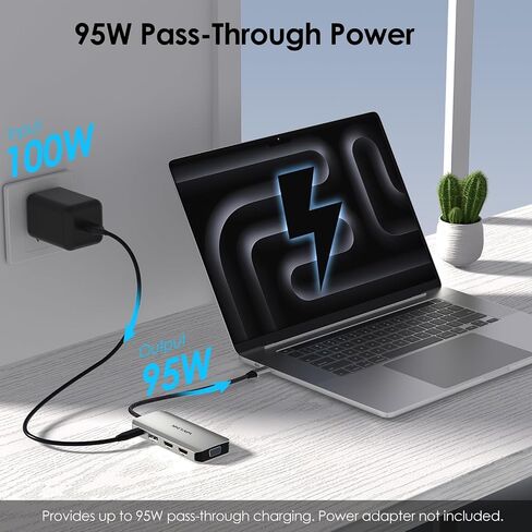 WAVLINK Laptop Docking Station, Quad Monitors, Dual HDMI, DisplayPort, VGA in Kuwait