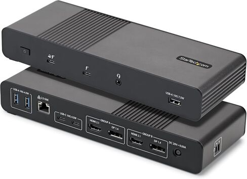 StarTech Thunderbolt 5 Universal Docking Station, Quad Monitor, 140W PD in Kuwait